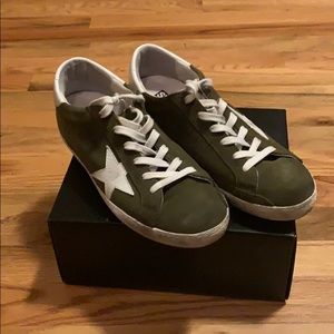 Olive Green Golden Goose Sneakers